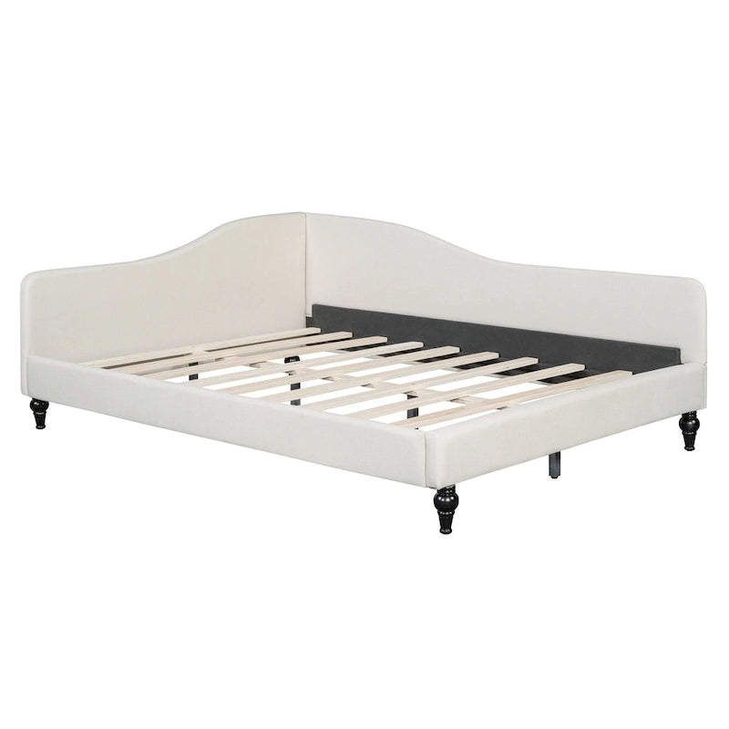 Canapé-lit d'angle avec pieds en bois