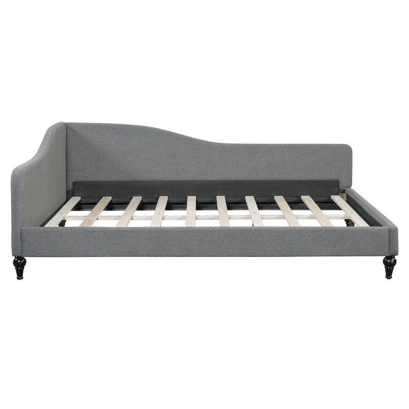 Canapé-lit d'angle avec pieds en bois