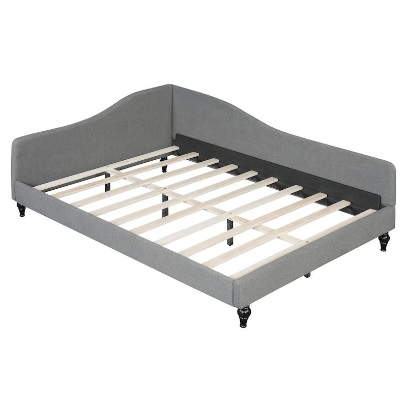 Canapé-lit d'angle avec pieds en bois