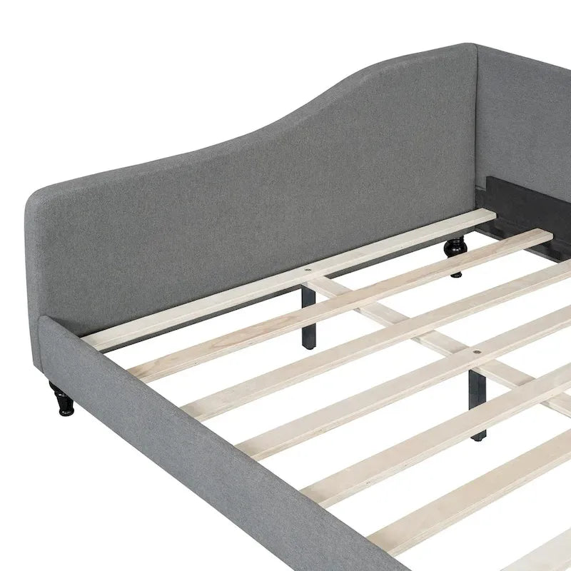 Canapé-lit d'angle avec pieds en bois
