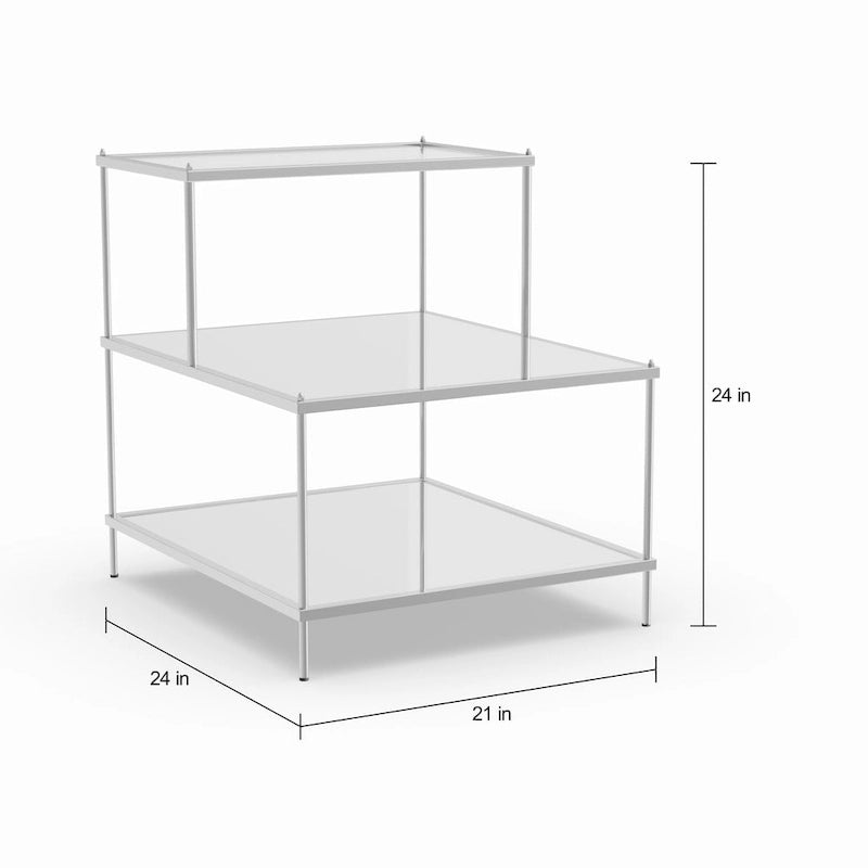 Table d'appoint miroir