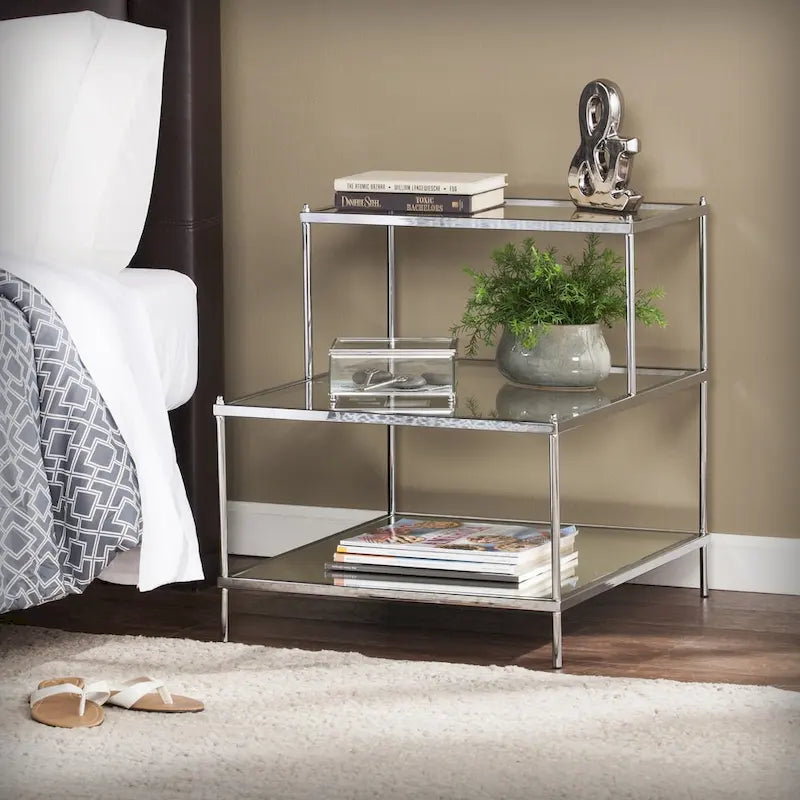 Table d'appoint miroir