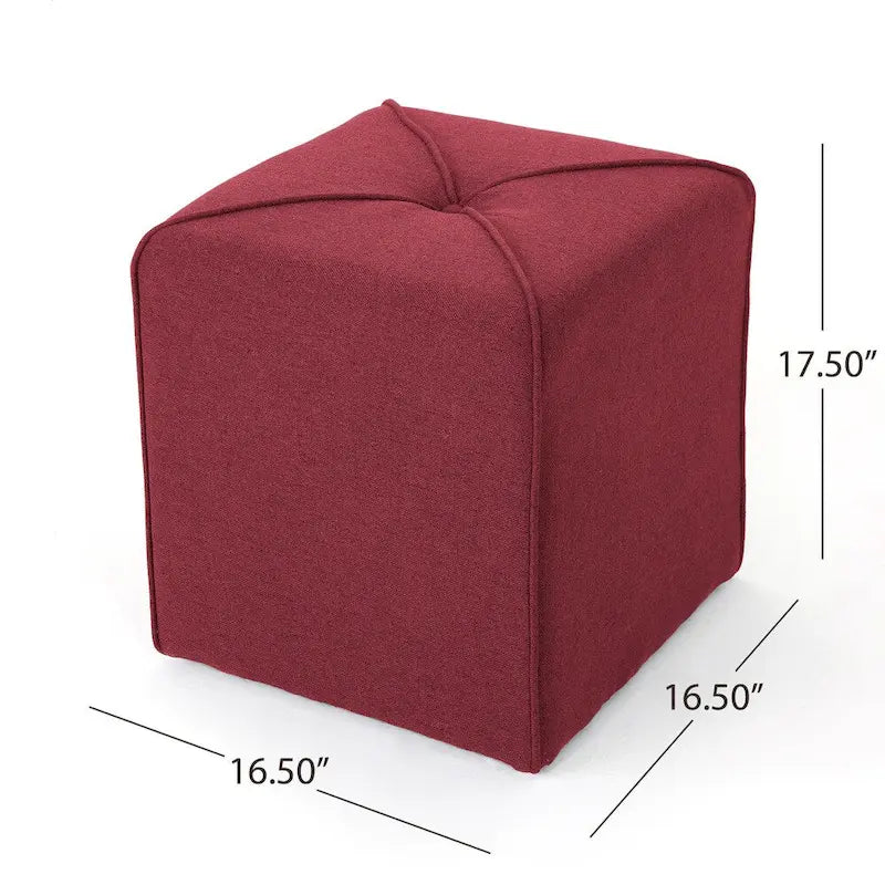Ottoman carré en tissu