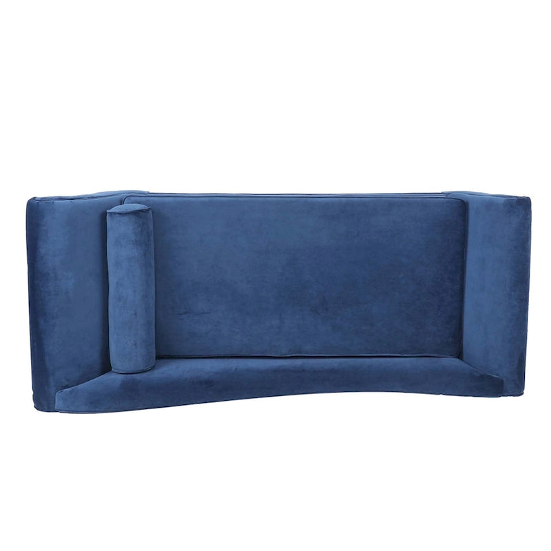 Chaise longue à accoudoir en volute