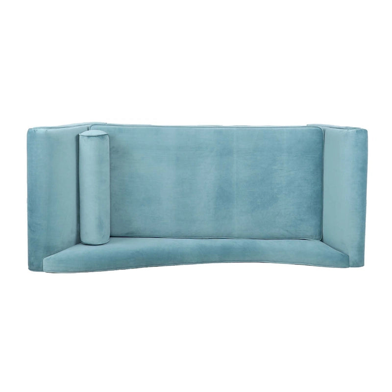 Chaise longue à accoudoir en volute