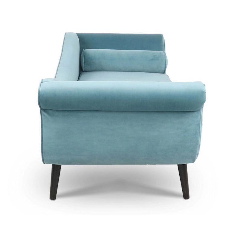 Chaise longue à accoudoir en volute