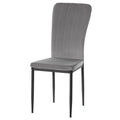 Chaise de salle à manger capitonnée en velours, moderne et contemporaine