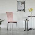 Chaise de salle à manger capitonnée en velours, moderne et contemporaine