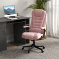 Fauteuil de bureau massant vibrant avec chauffage, fauteuil de bureau exécutif à dossier haut en velours