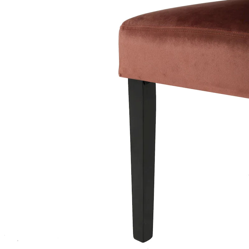 Chaise de salle à manger en velours