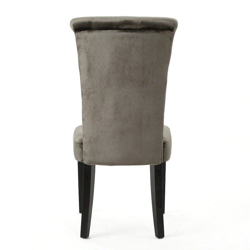 Chaise de salle à manger en velours