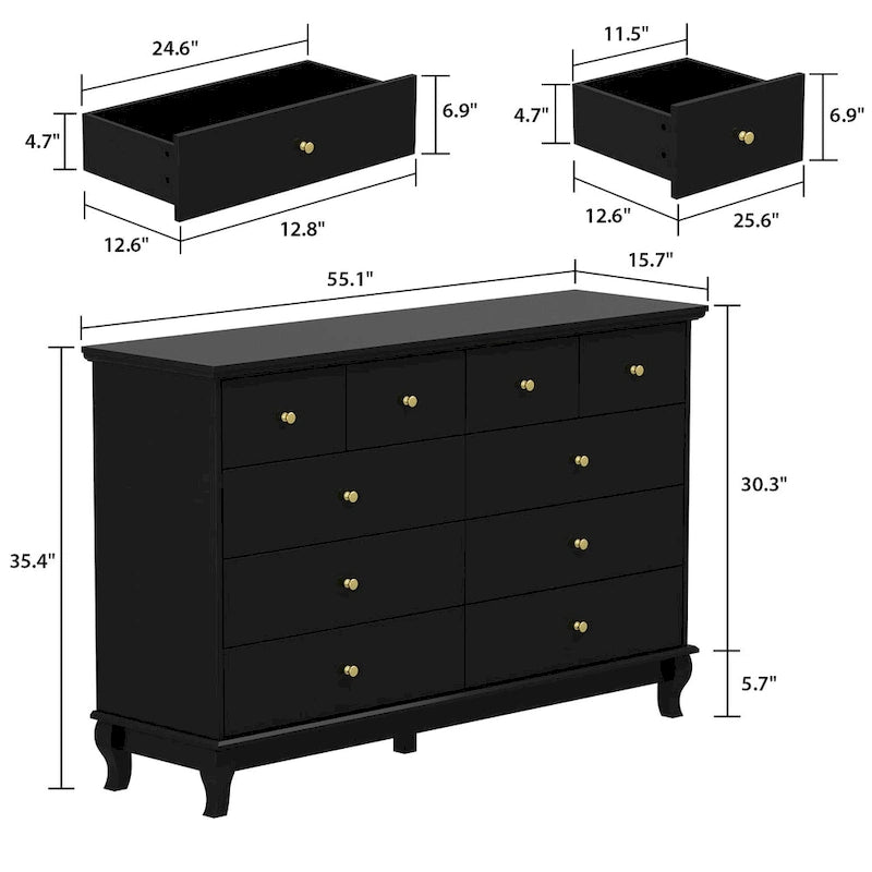 Commode laquée Commode de rangement Commode de chambre