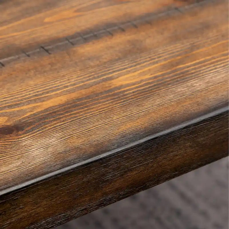 Table à manger design épingle à cheveux en métal industriel