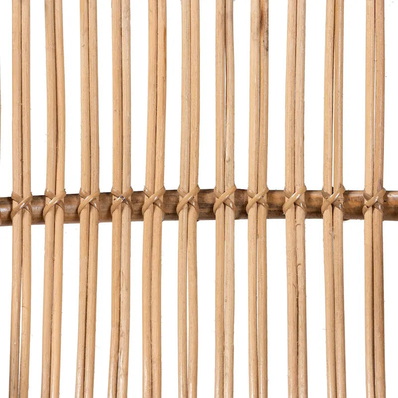 Fauteuil d'appoint moderne bohème en rotin naturel