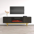 Meuble TV avec cheminée