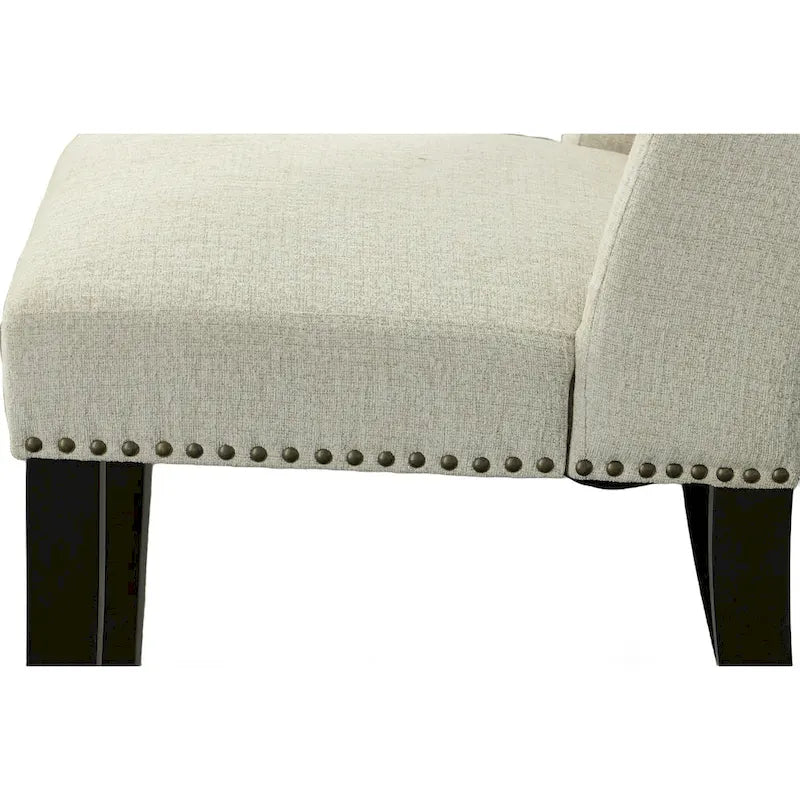 Chaise de salle à manger capitonnée