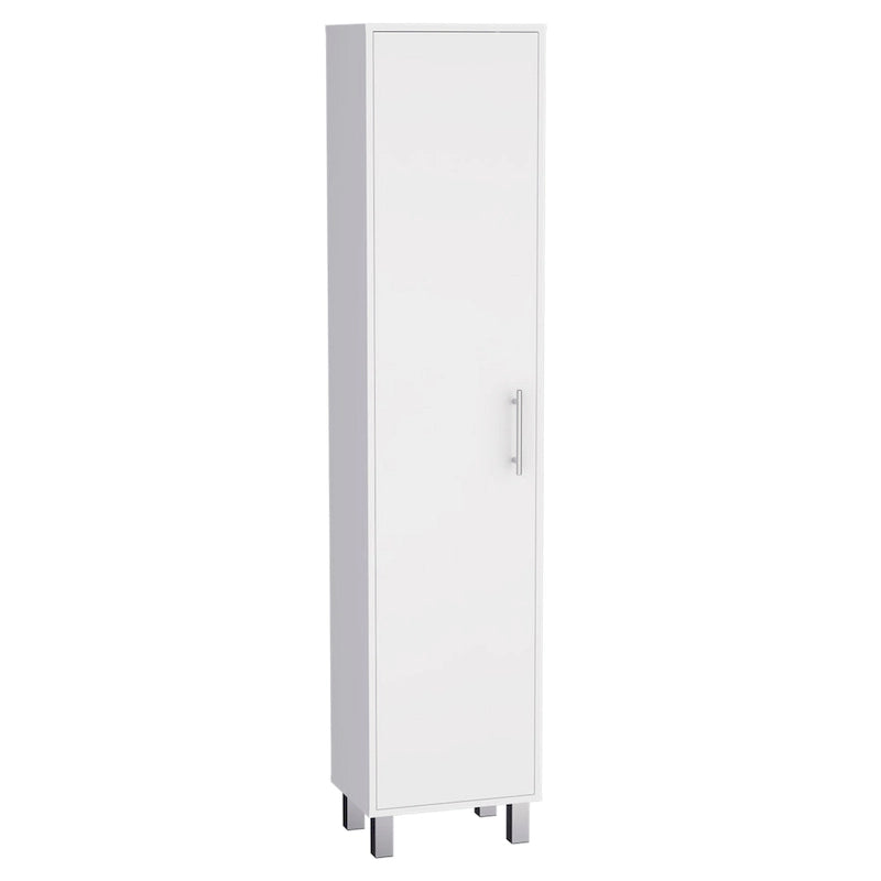Armoire de rangement haute à 5 étagères, Balai de placard