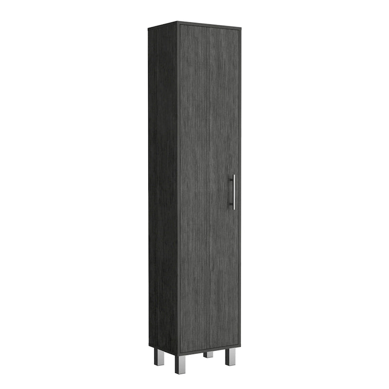 Armoire de rangement haute à 5 étagères, Balai de placard