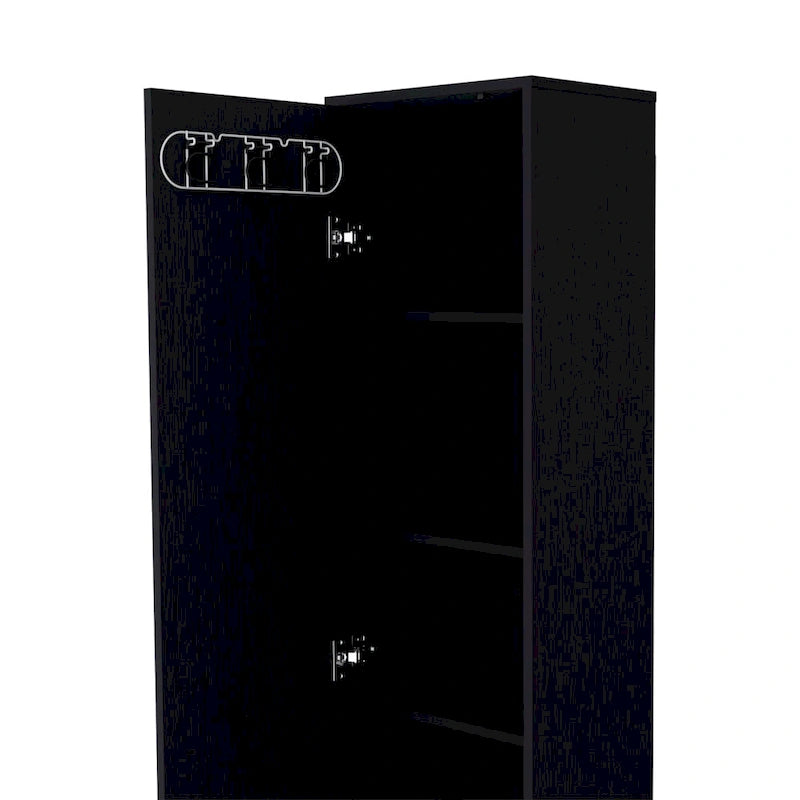 Armoire de rangement haute à 5 étagères, Balai de placard