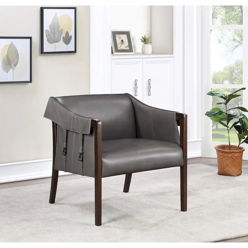 Chaise de loisirs en similicuir