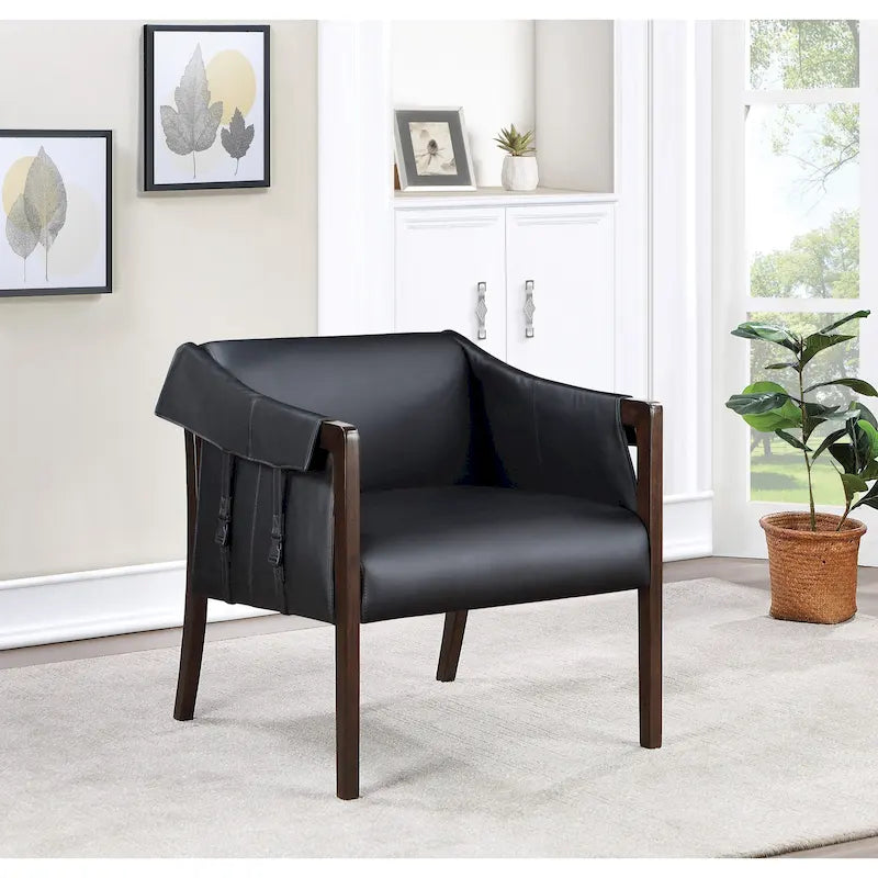 Chaise de loisirs en similicuir