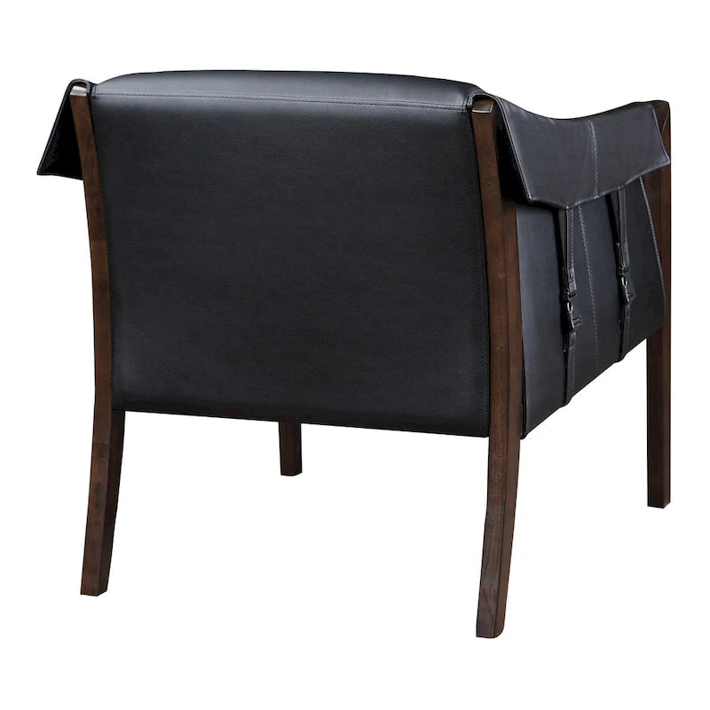 Chaise de loisirs en similicuir