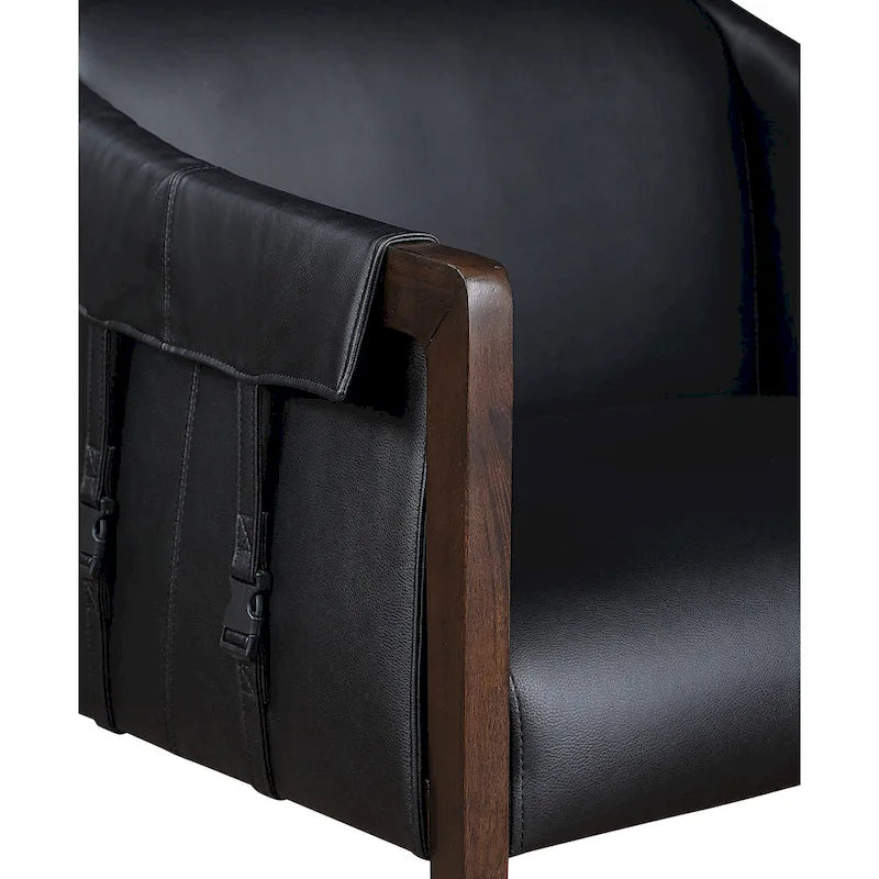Chaise de loisirs en similicuir