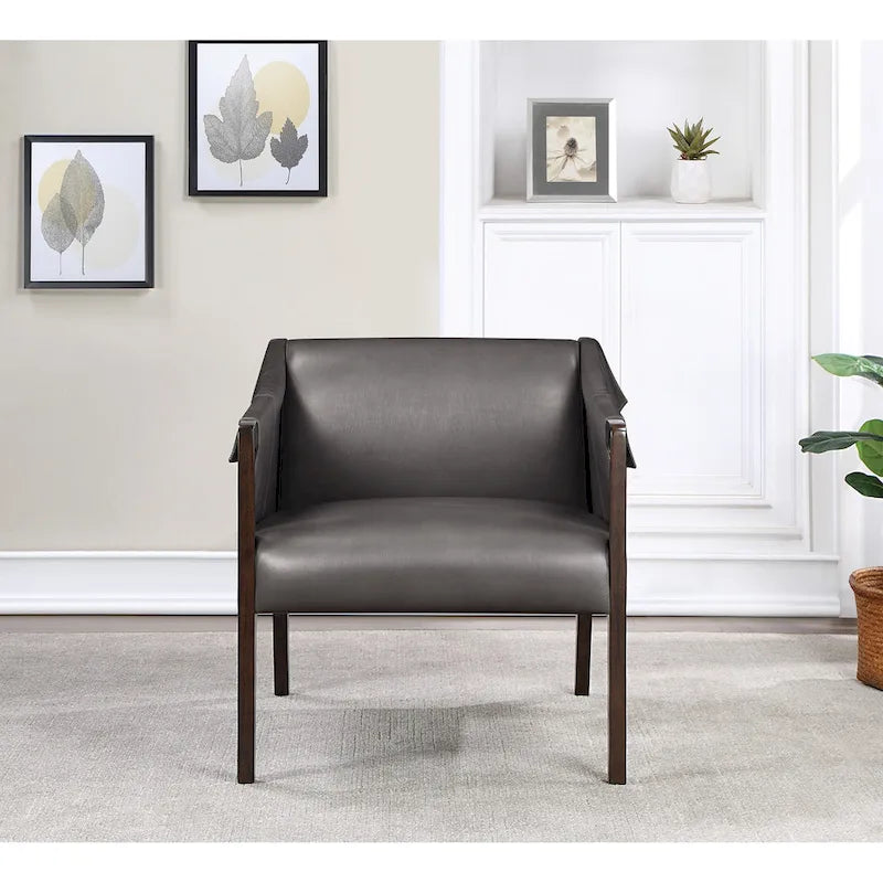 Chaise de loisirs en similicuir