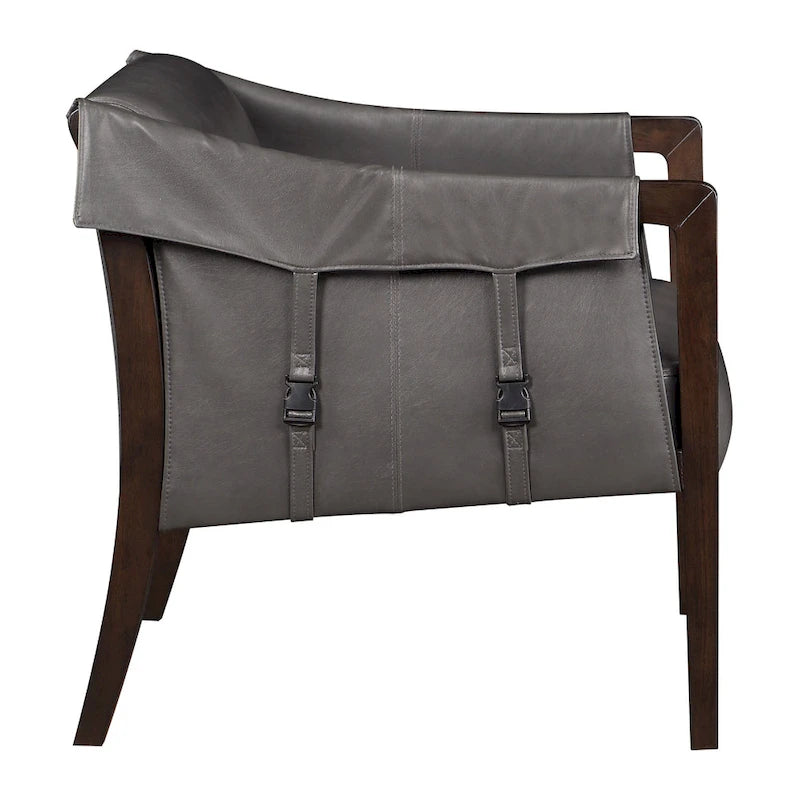 Chaise de loisirs en similicuir