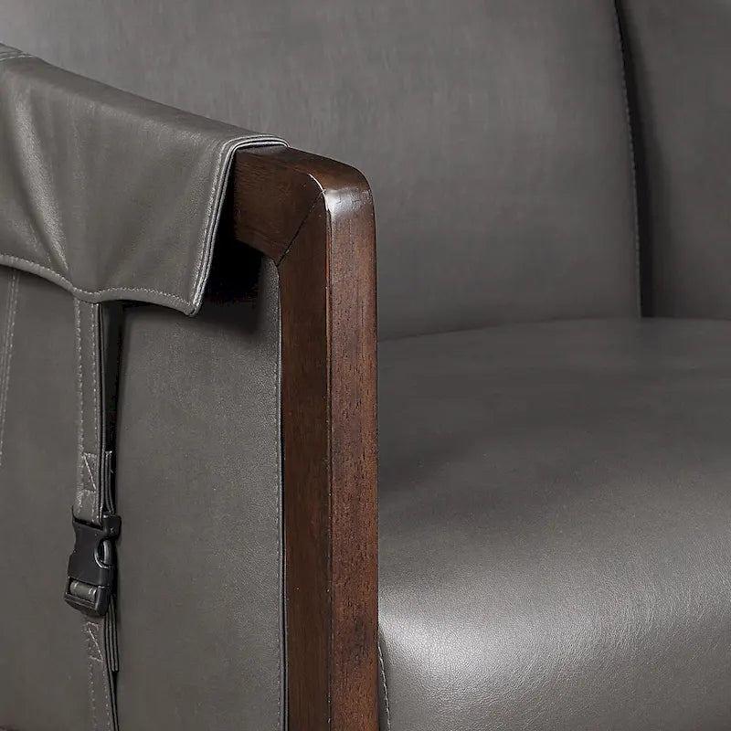 Chaise de loisirs en similicuir