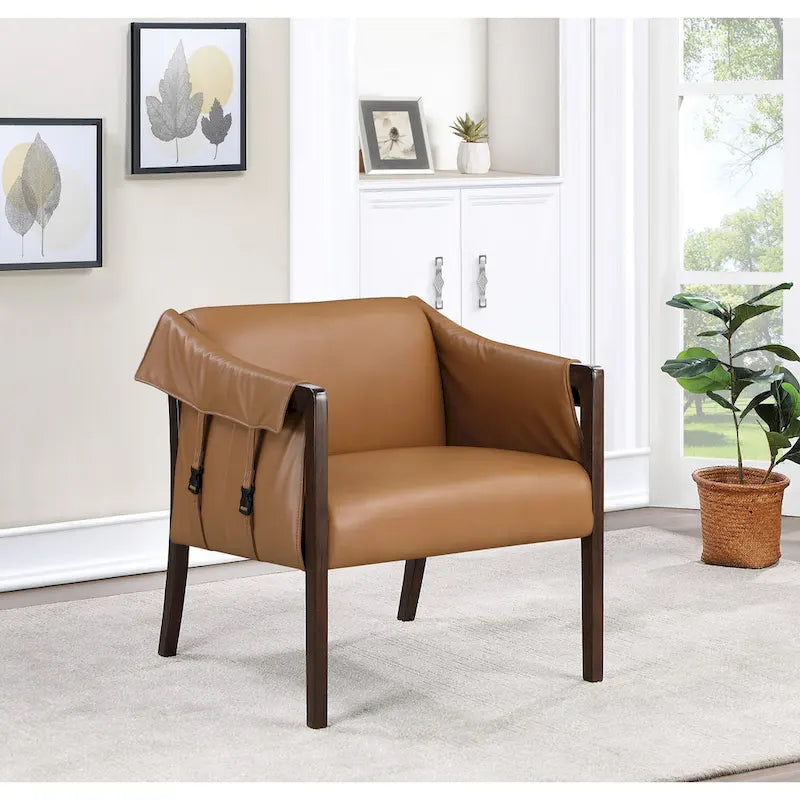 Chaise de loisirs en similicuir