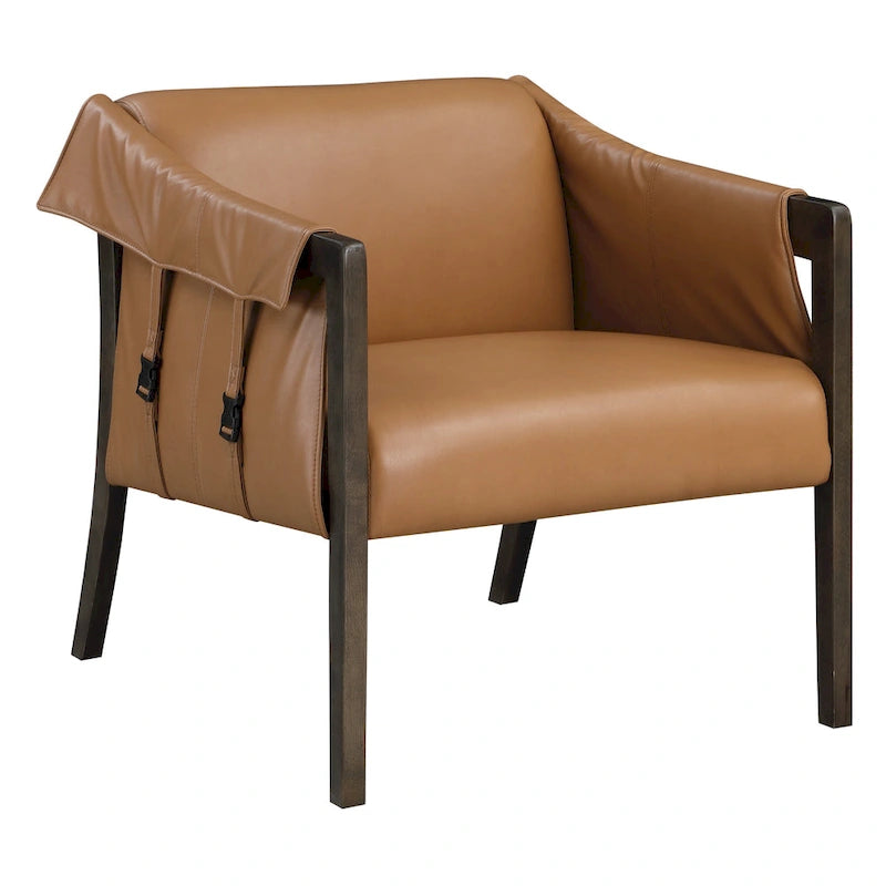 Chaise de loisirs en similicuir