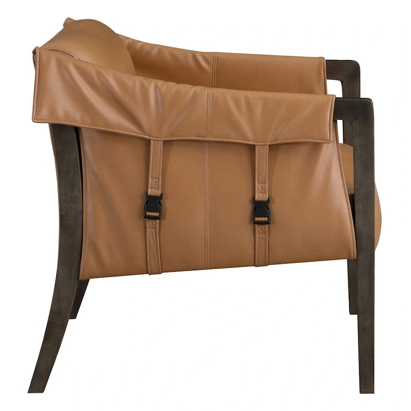 Chaise de loisirs en similicuir