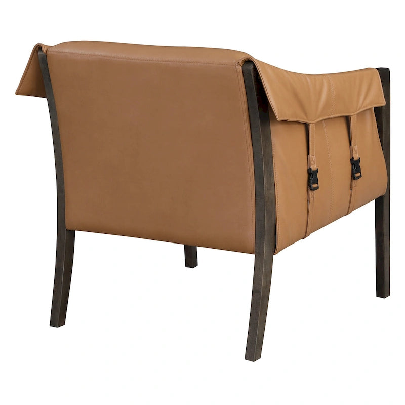 Chaise de loisirs en similicuir