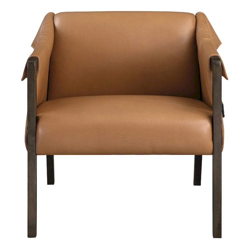 Chaise de loisirs en similicuir