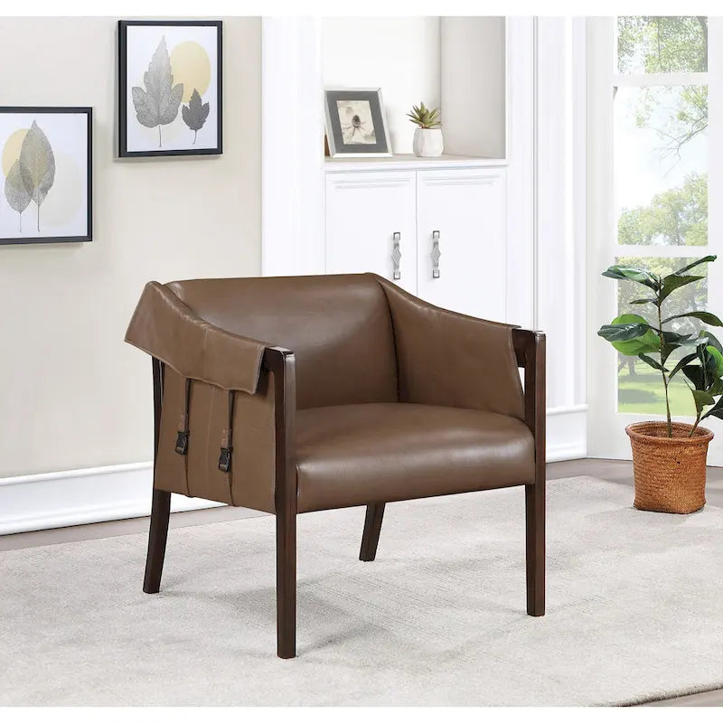 Chaise de loisirs en similicuir