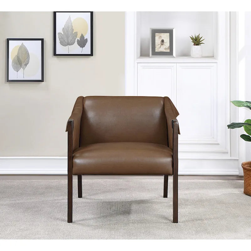 Chaise de loisirs en similicuir