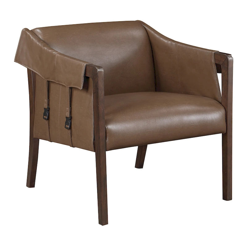Chaise de loisirs en similicuir