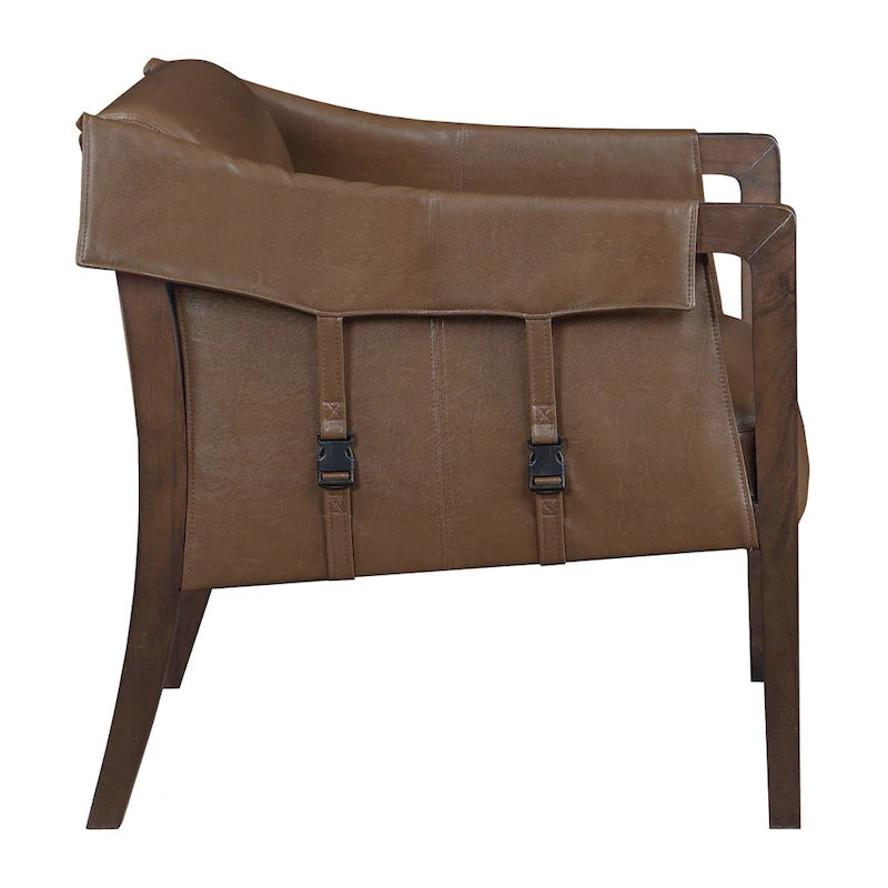 Chaise de loisirs en similicuir