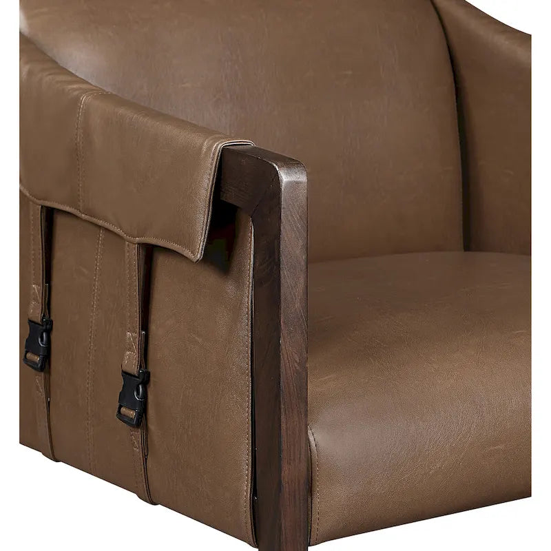 Chaise de loisirs en similicuir