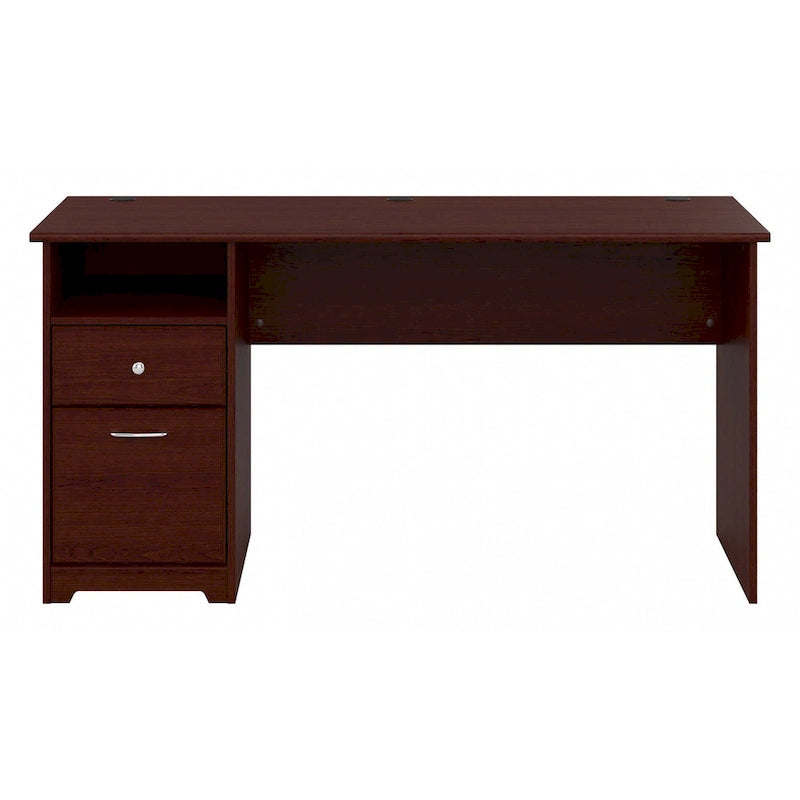 Bureau informatique avec tiroirs et rangements