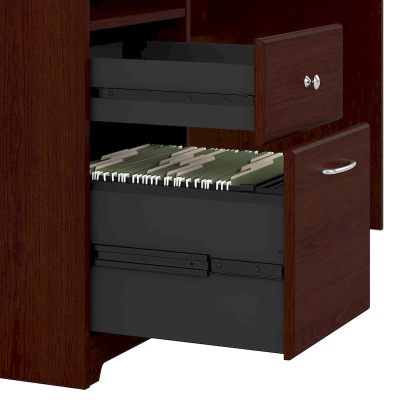 Bureau informatique avec tiroirs et rangements