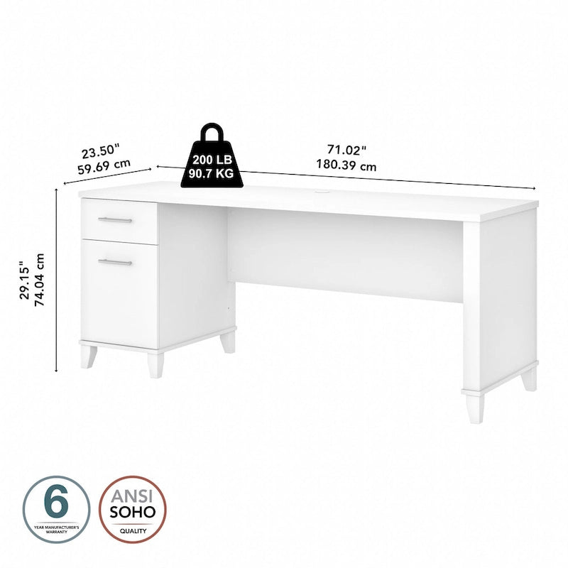 Bureau avec tiroirs de rangement