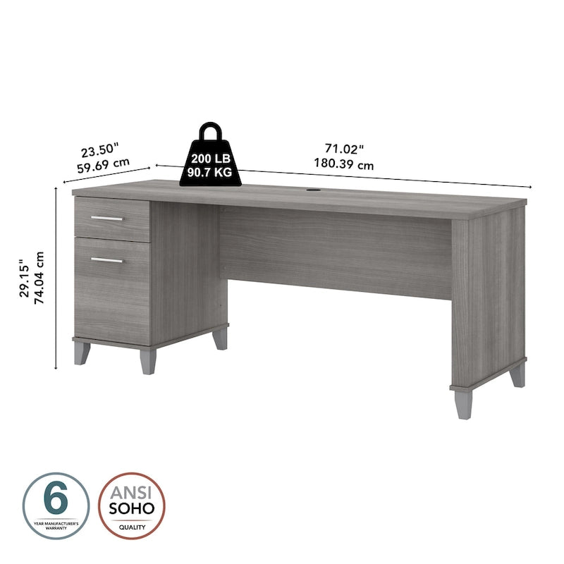 Bureau avec tiroirs de rangement