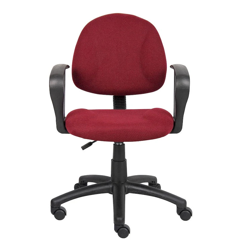 Chaise de travail ergonomique à dossier mi-hauteur