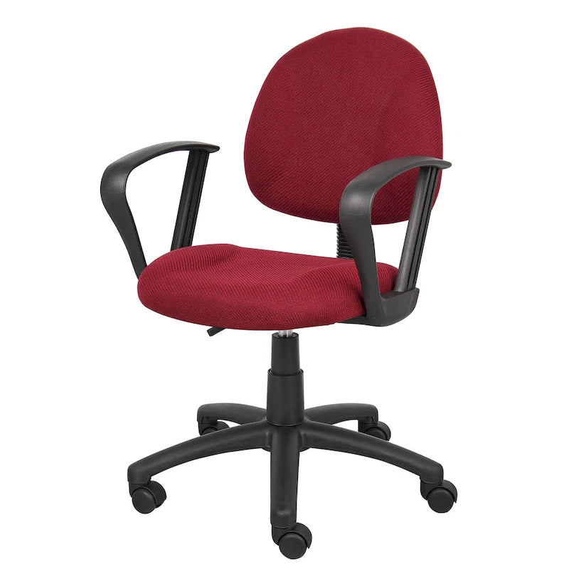 Chaise de travail ergonomique à dossier mi-hauteur