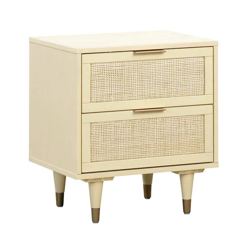 Table de chevet en rotin