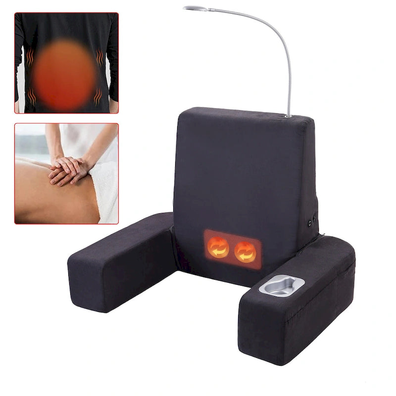 Chaise longue de lit à dossier avec massage Shiatsu chauffant