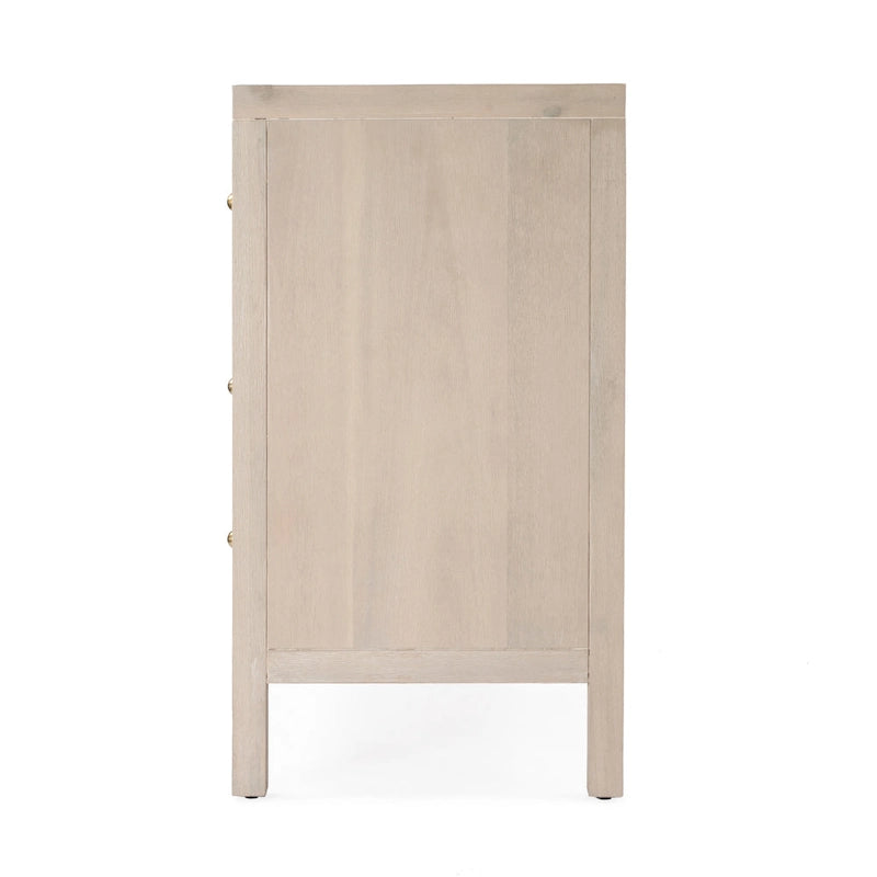 Commode large en bois à 6 tiroirs