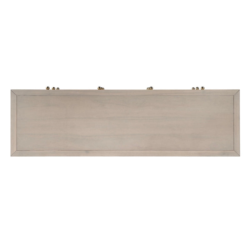 Commode large en bois à 6 tiroirs